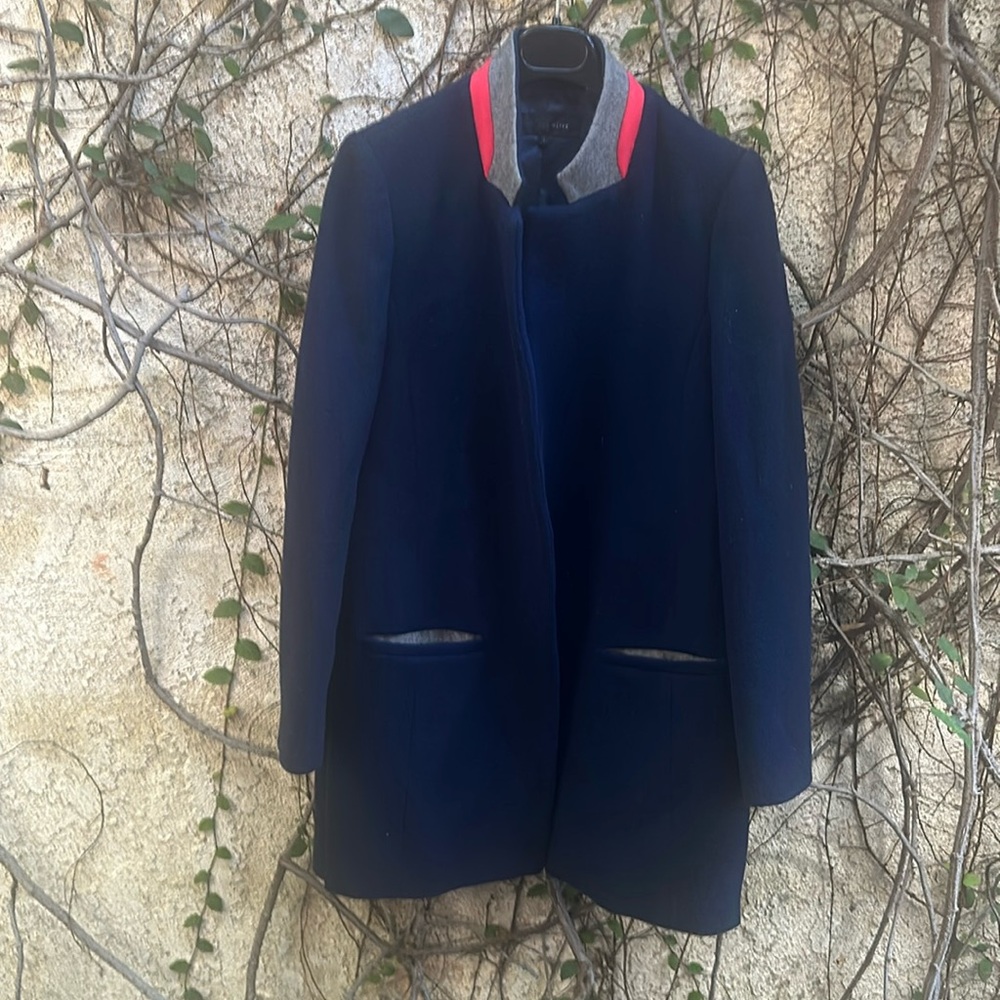 Olive Des Olive Textured Coat
